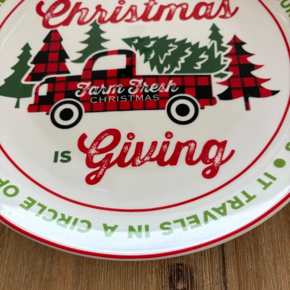 Christmas Themed Decorative Party Tray Plate